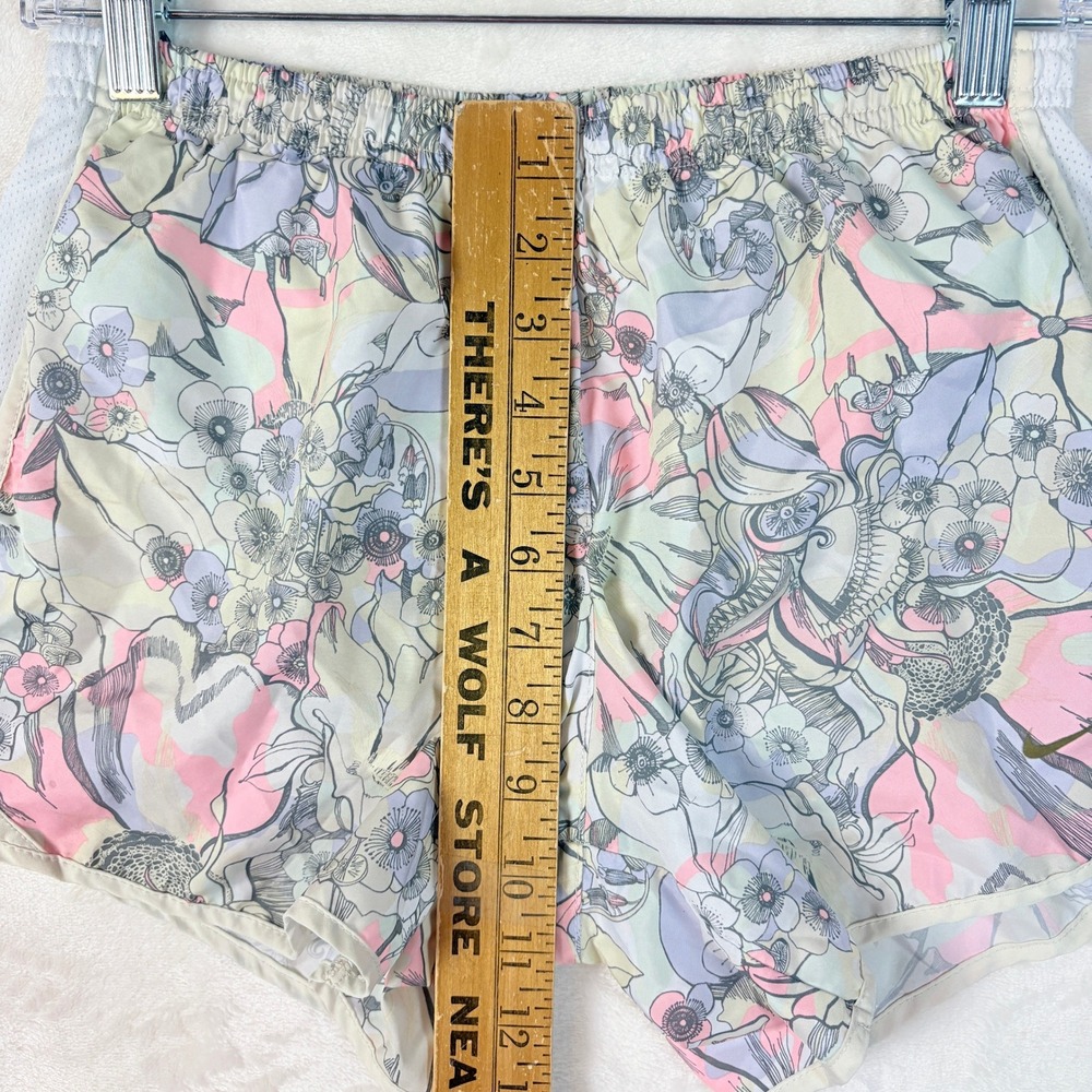 Nike‎ Kids Size XL Dri Fit Athletic Shorts Lot Green & Floral Elastic Waistband - Picture 14 of 16